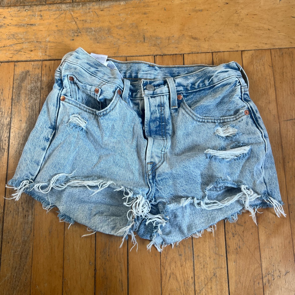 Levi’s 501 High Rise Denim Shorts